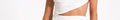 VESTIDO FEEL ALIVE | Vestido curto drapeado com recorte branco | THE-ARE