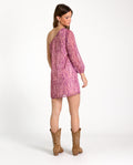 BE TRUE DRESS | Vestido assimétrico estampado Boho curto com mangas compridas | THE-ARE
