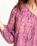 BE TRUE DRESS | Vestido assimétrico estampado Boho curto com mangas compridas | THE-ARE