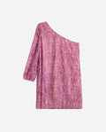 BE TRUE DRESS | Vestido assimétrico estampado Boho curto com mangas compridas | THE-ARE