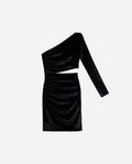 VESTIDO DISPONÍVEL | Vestido de veludo com corte assimétrico | THE-ARE