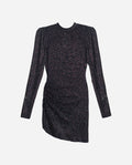 VESTIDO NOT PLANNED | Vestido Corto Plata con Manga Larga | Colección Fiesta THE-ARE