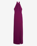 VESTIDO MRS. ALCARAZ | Vestido Largo Elegante Halter con Abertura | Invitadas THE-ARE