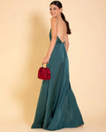 MRS. HUDSON | Vestido comprido verde elegante | Coleção THE-ARE Guest