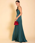 MRS. HUDSON | Vestido comprido verde elegante | Coleção THE-ARE Guest