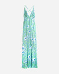 VESTIDO CARPE DIEM | Vestido Largo Tirantes Verde con Flores | Colección Eventos THE-ARE
