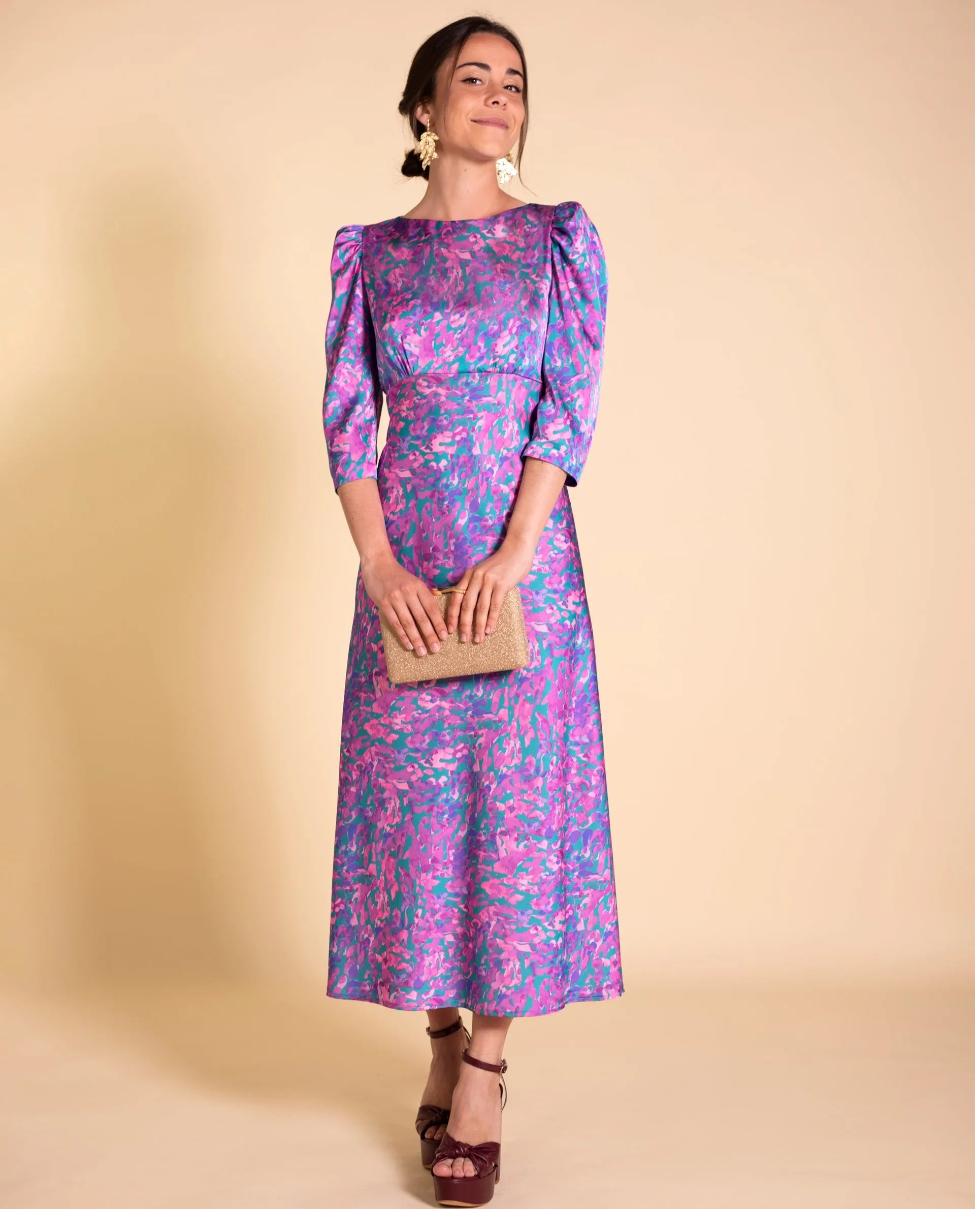 m&s midi dress Ms.V Sweetheart Neck Midi Dress Ms.Violet