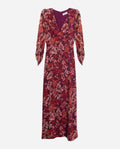 VESTIDO MRS. PALACIOS | Vestido Midi de Flores Elegante con Manga | Invitadas THE-ARE