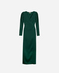 VESTIDO MRS. MONTOYA | Vestido Largo Verde Cruzado Elegante | Colección Eventos THE-ARE
