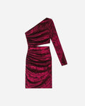 DISPONIBLE ROBE | Robe asymétrique en velours découpé | THE-ARE
