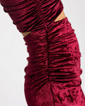 DISPONIBLE ROBE | Robe asymétrique en velours découpé | THE-ARE