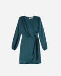 VESTIDO MRS BAILEY | Vestido Corto Elegante Verde Manga Larga | Invitadas THE-ARE